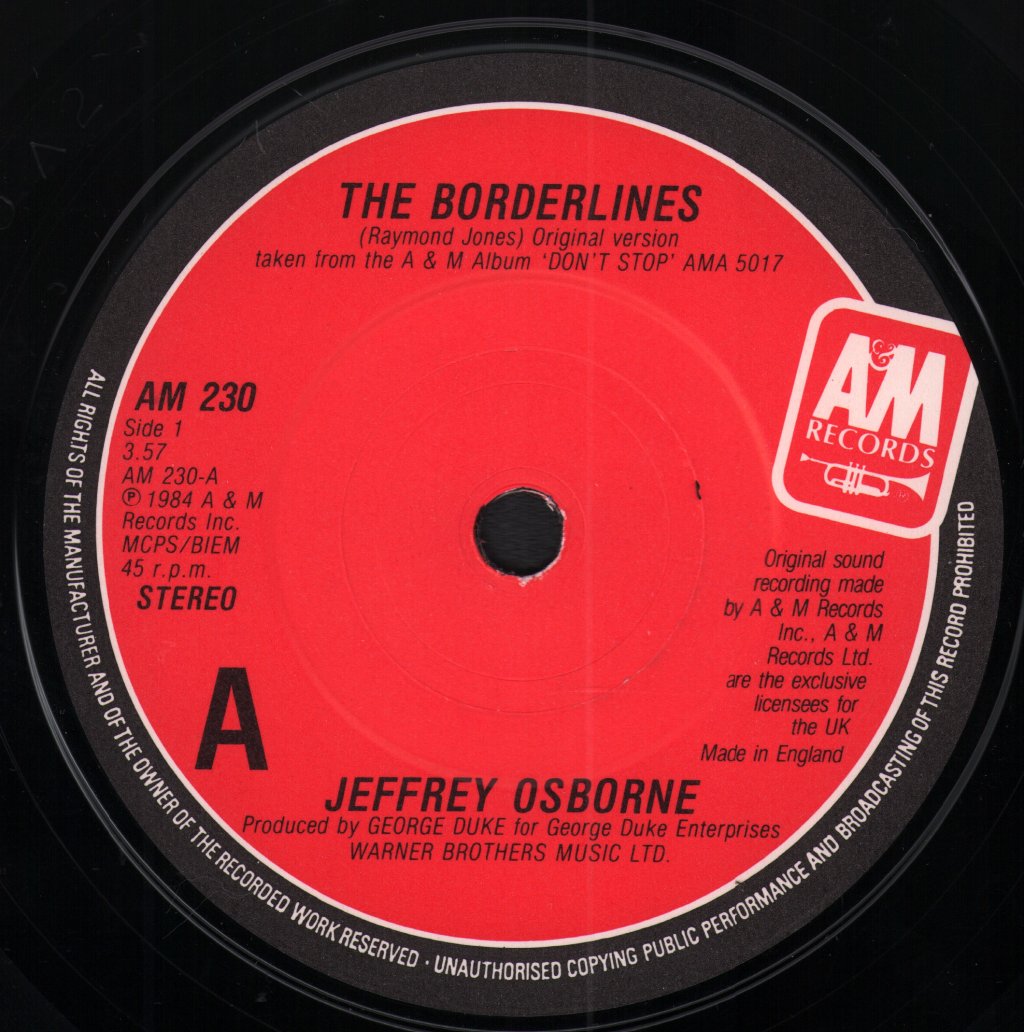 Jeffrey Osborne - Borderlines - 7 Inch