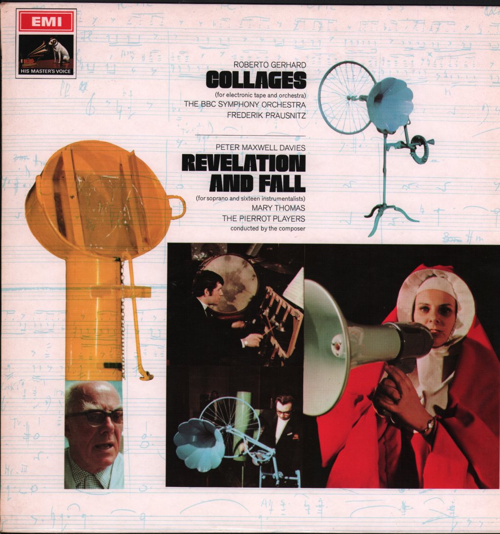 BBC Symphony Orchestra / Frederik Prausnitz / Mary Thomas / Pierrot Players - Roberto Gerhard - Collages (Symphony No. 3) /  Peter Maxwell Davies - Revelation And Fall - Lp
