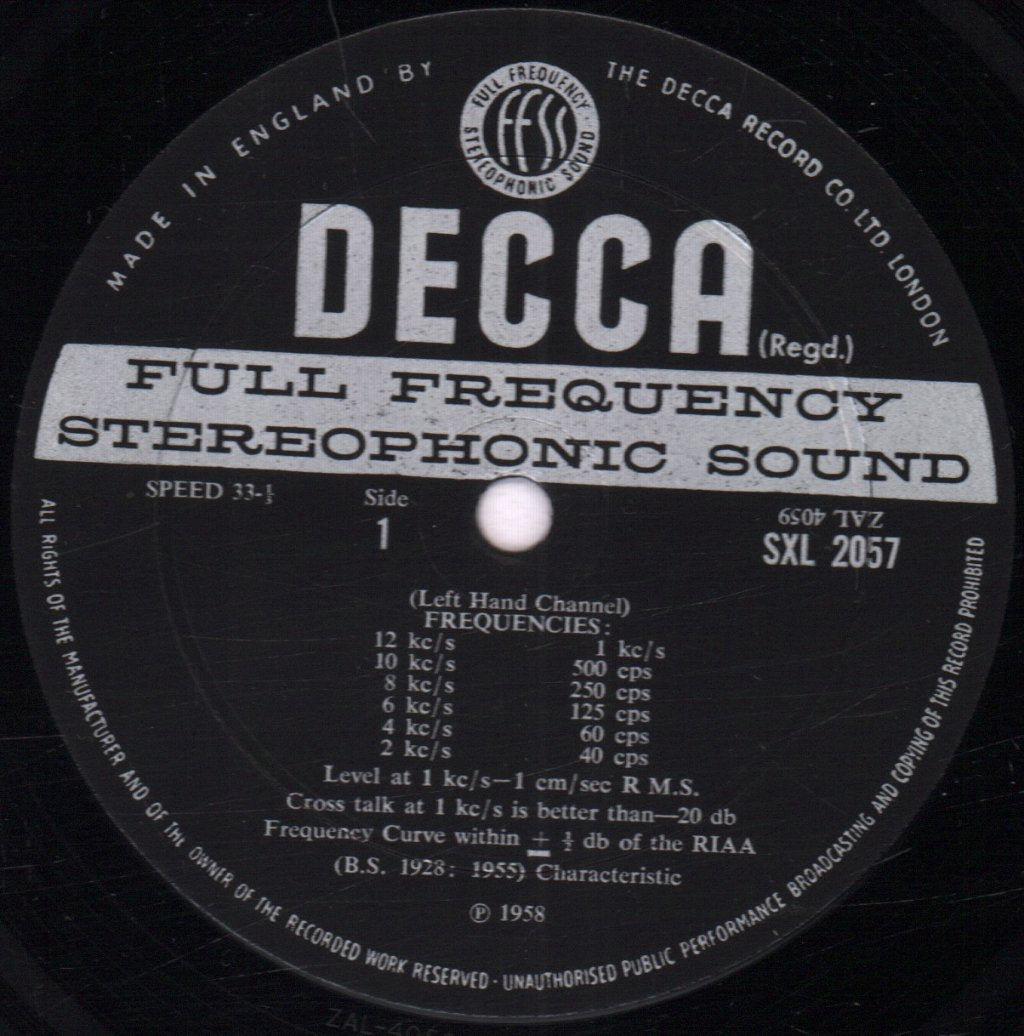 No Artist - Stereophonic Frequency Test Record - Lp
