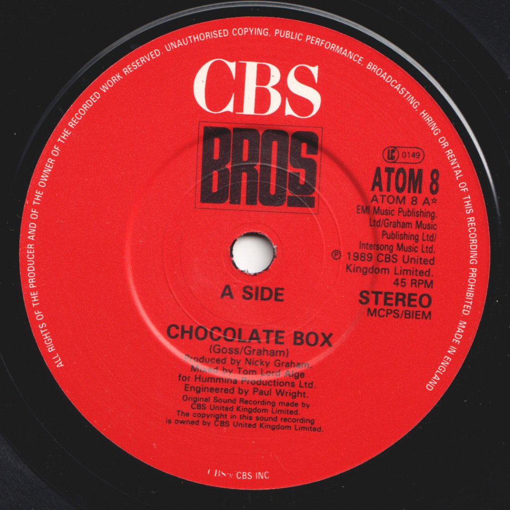 Bros - Chocolate Box - 7 Inch