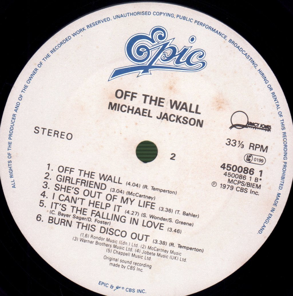 Michael Jackson - Off The Wall - Lp