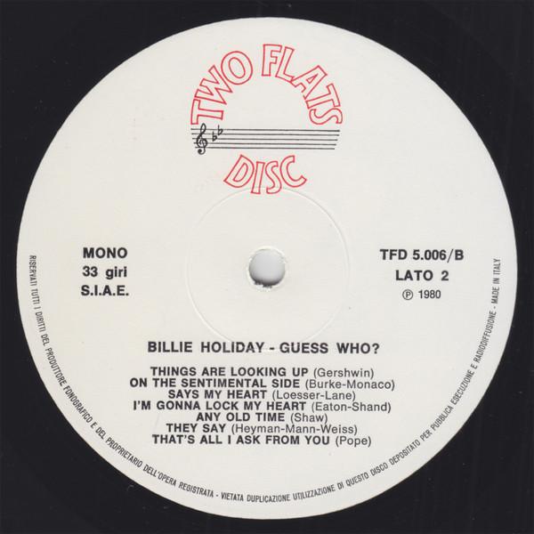 Billie Holiday - Guess Who? - Lp