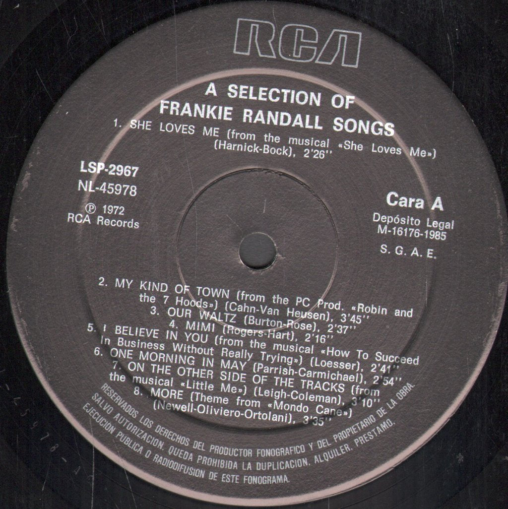 Frankie Randall - A Swingin' Touch! - Lp