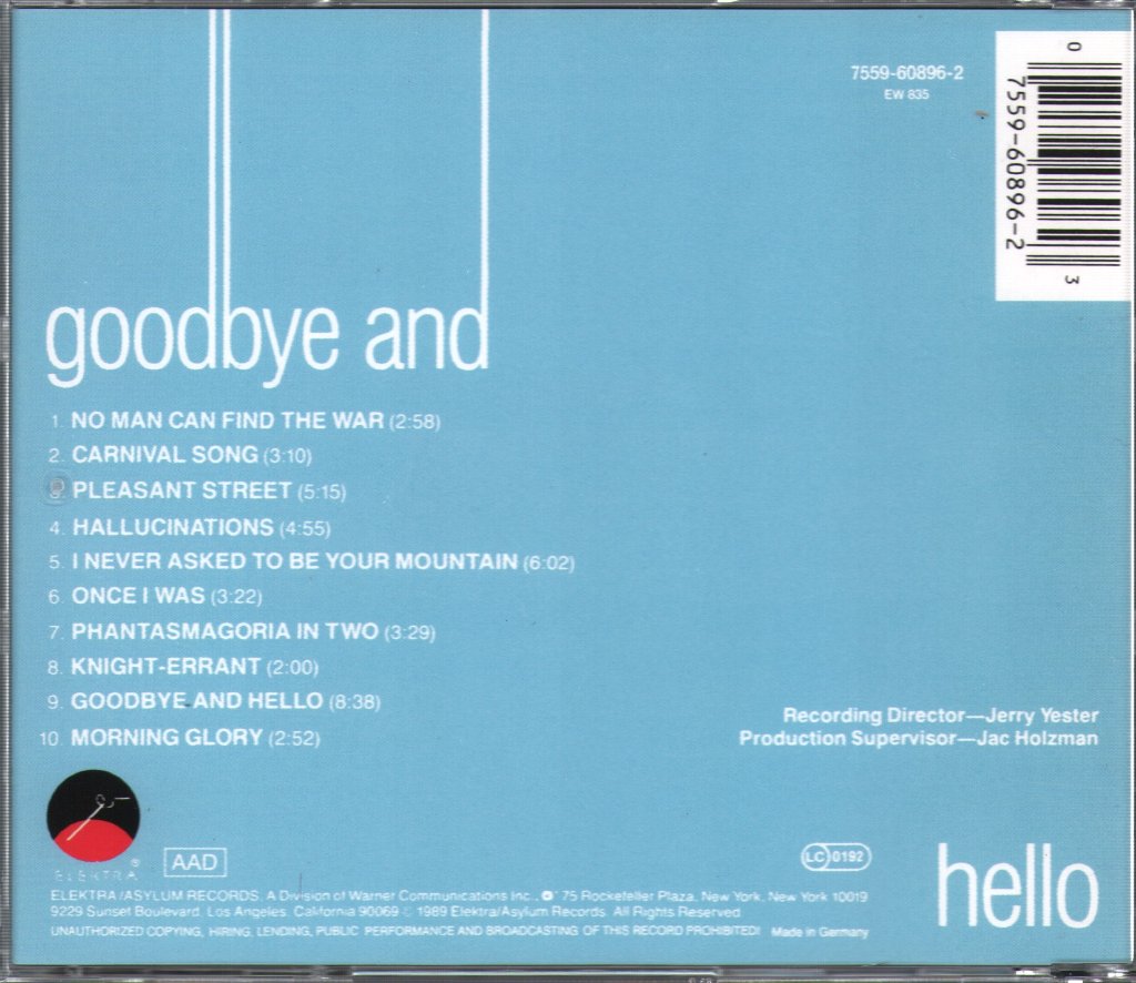 Tim Buckley - Goodbye And Hello - Cd
