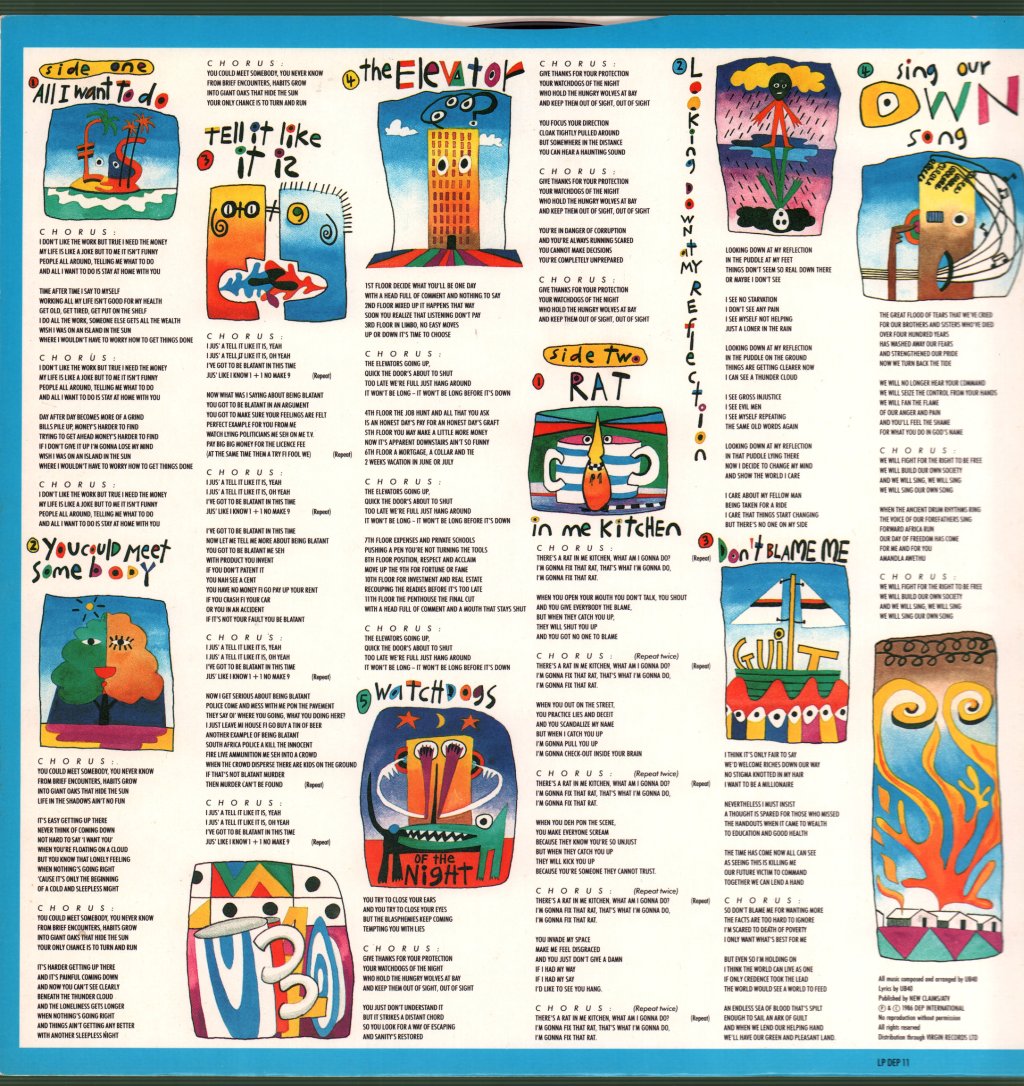 UB40 - Rat In The Kitchen - Lp