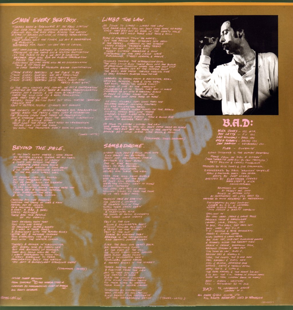 Big Audio Dynamite - No. 10, Upping St. - Lp