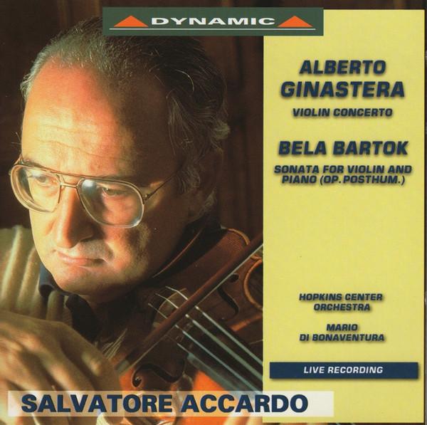 Hopkins Center Orchestra, Mario di Bonaventura, Salvatore Accardo - Béla Bartók - Violin Concerto / Sonata For Violin And Piano (Op. Posthum.) - Cd