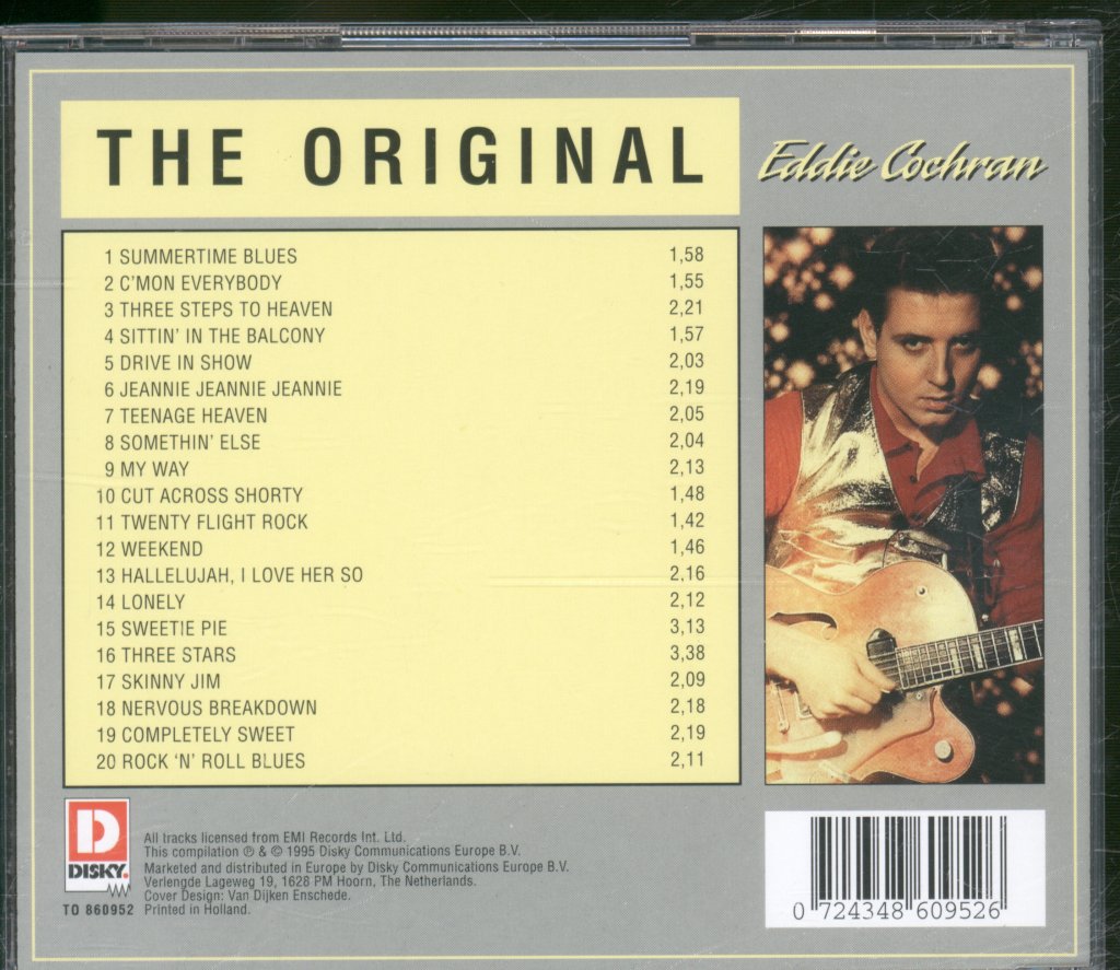 Eddie Cochran - Original - Cd