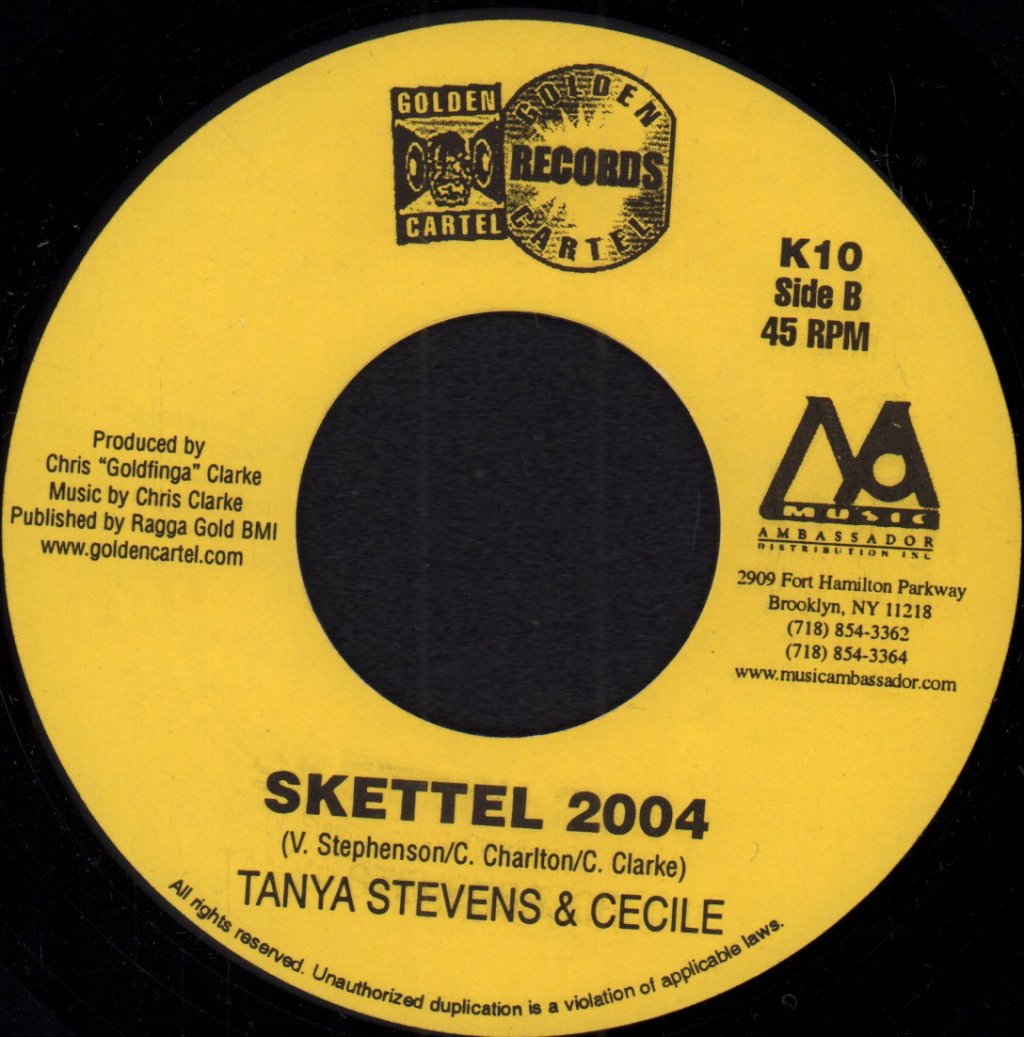 Sasha/Tanya Stevens And Cecile - Run Dung Me/Skettel 2004 - 7 Inch
