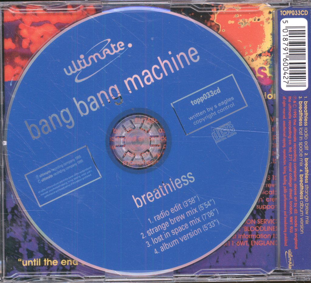 Bang Bang Machine - Breathless - Cd