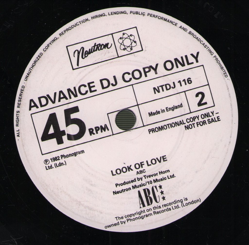 ABC - Look Of Love - 7 Inch