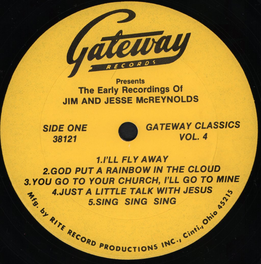 Jim & Jesse McReynolds With Larry Roll - Early Recordings Of Jim & Jesse McReynolds With Larry Roll - Lp