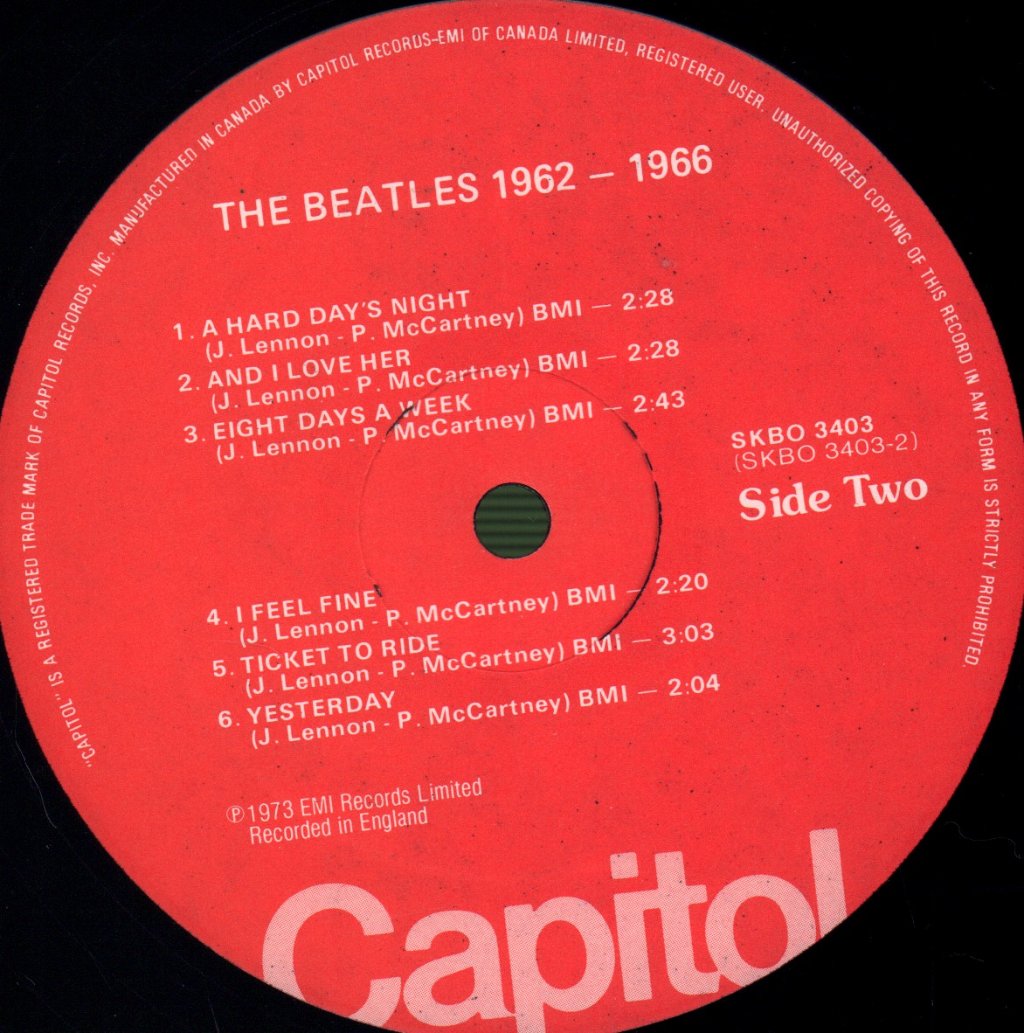Beatles - 1962-1966 - Double Lp