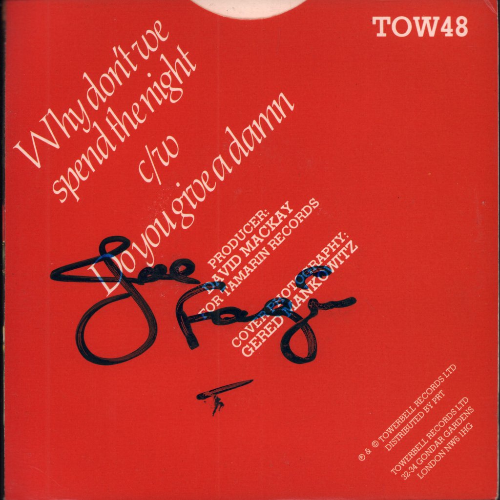 Joe Fagin - Why Don't We Spend The Night - 7 Inch