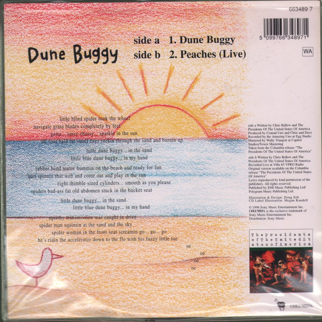 Presidents Of The United States Of America - Dune Buggy - 7 Inch