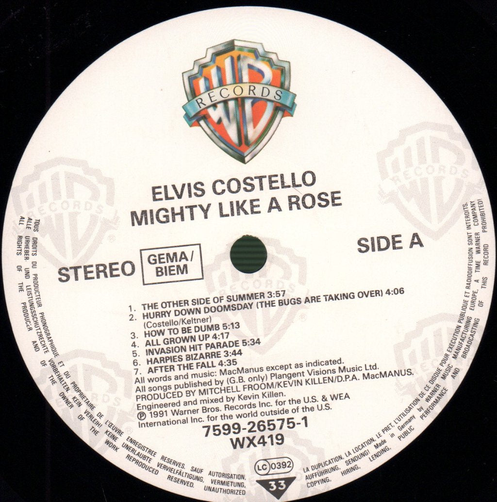 Elvis Costello - Mighty Like A Rose - Lp