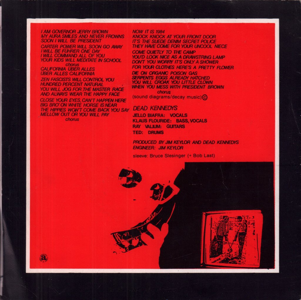 Dead Kennedys - California Uber Alles - 7 Inch