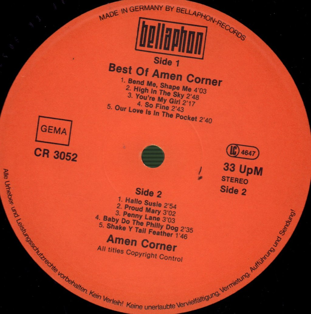 Amen Corner - Best Of Amen Corner - Double Lp