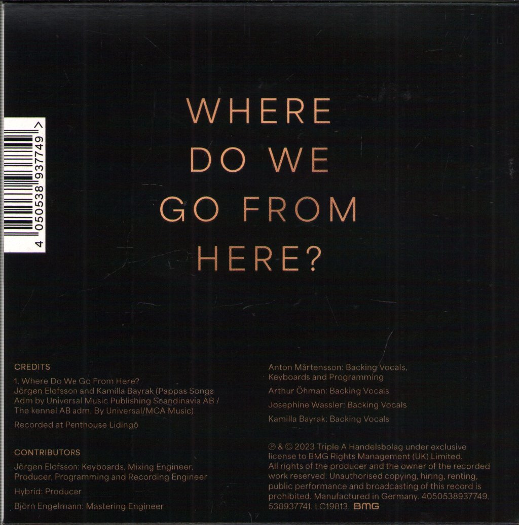 Agnetha Fältskog - Where Do We Go From Here? - Cd