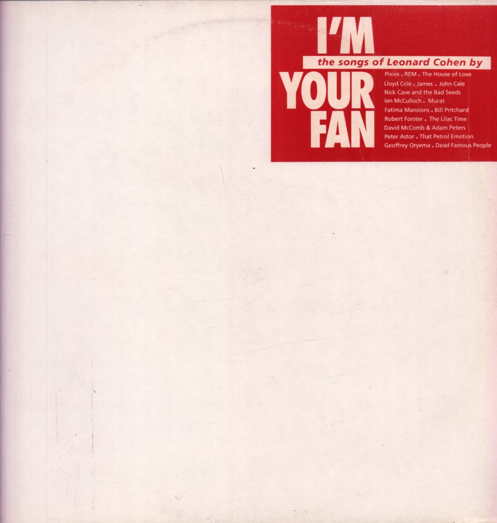 Various Artists - I'm Your Fan The Songs Of Leonard Cohen By - Double Lp