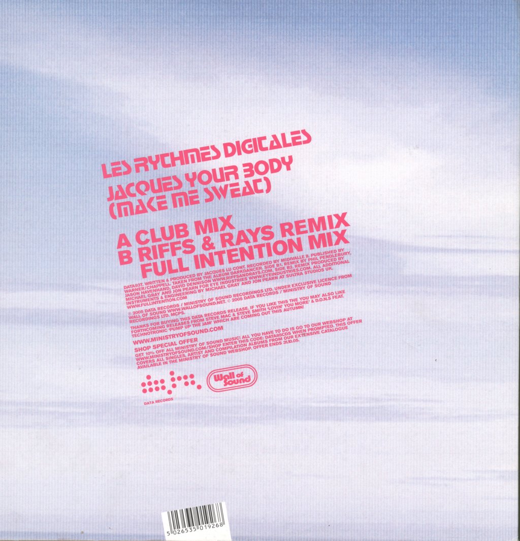 Les Rythmes Digitales - Jacques Your Body (Make Me Sweat) - 12 Inch