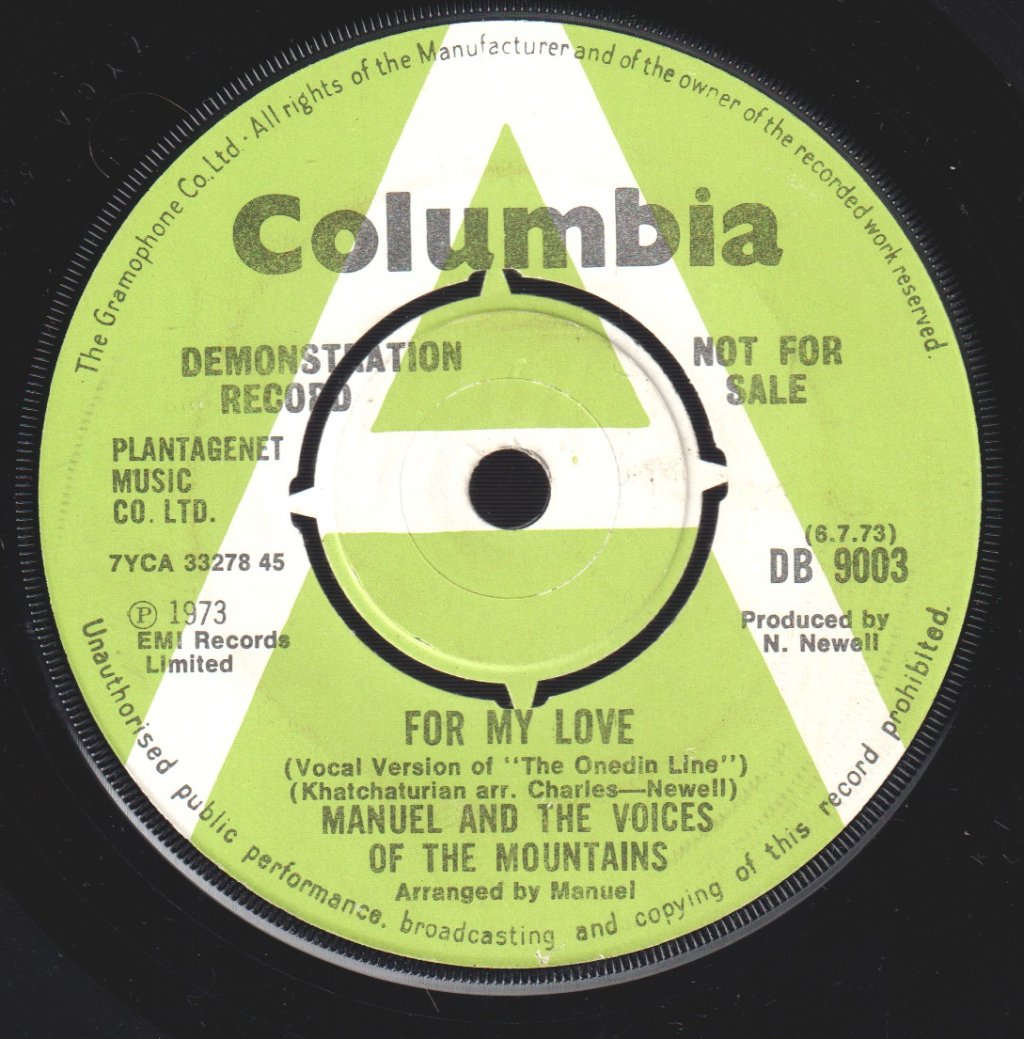 Manuel And His Music Of The Mountains - For My Love - 7 Inch
