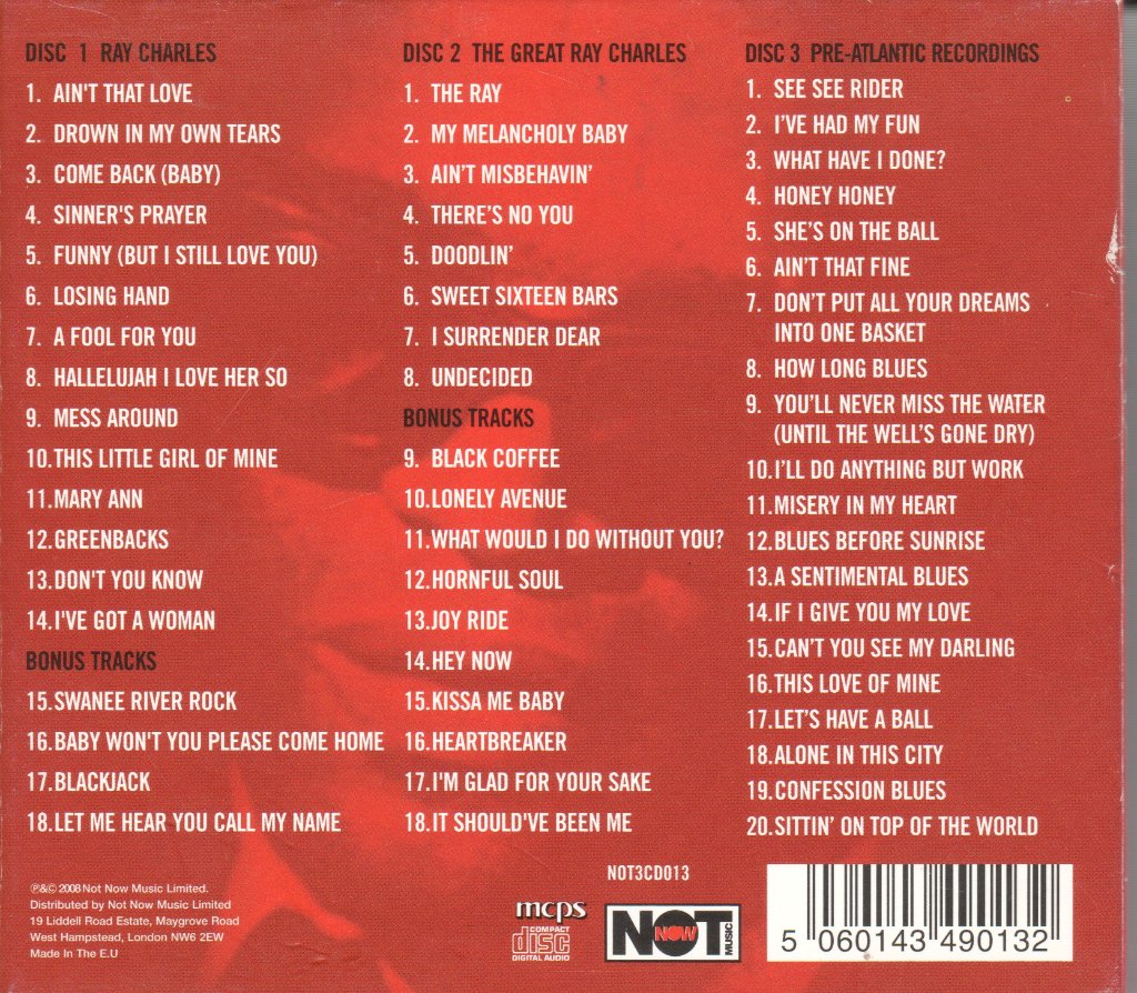 Ray Charles - Great - Triple Cd
