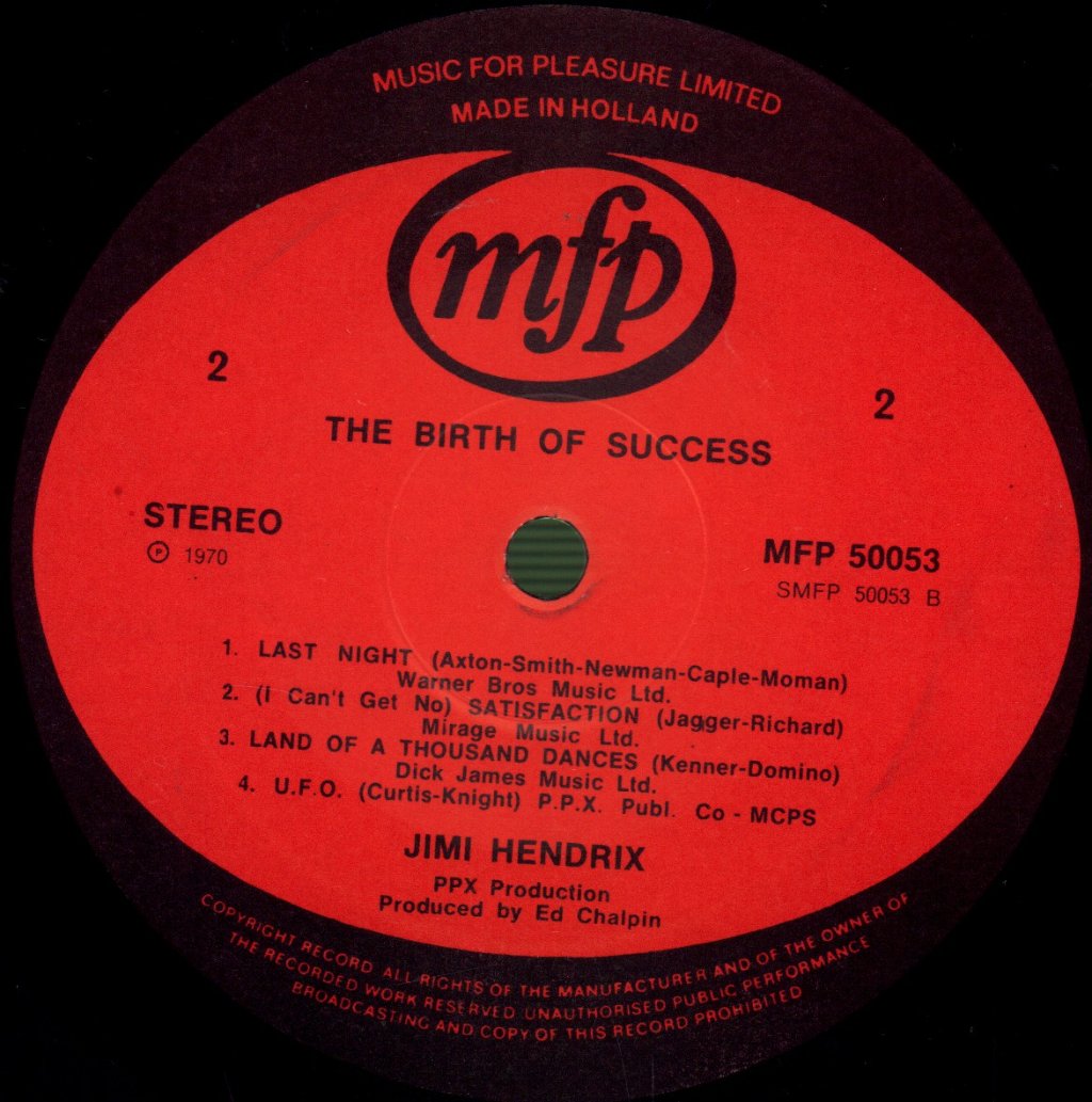 Jimi Hendrix - Birth Of Success - Lp