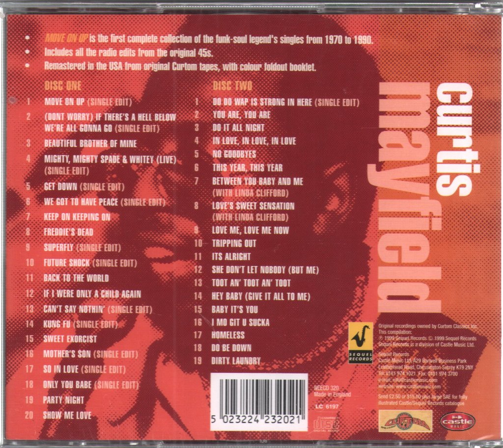 Curtis Mayfield - Move On Up (The Singles Anthology 1970-90) - Double Cd