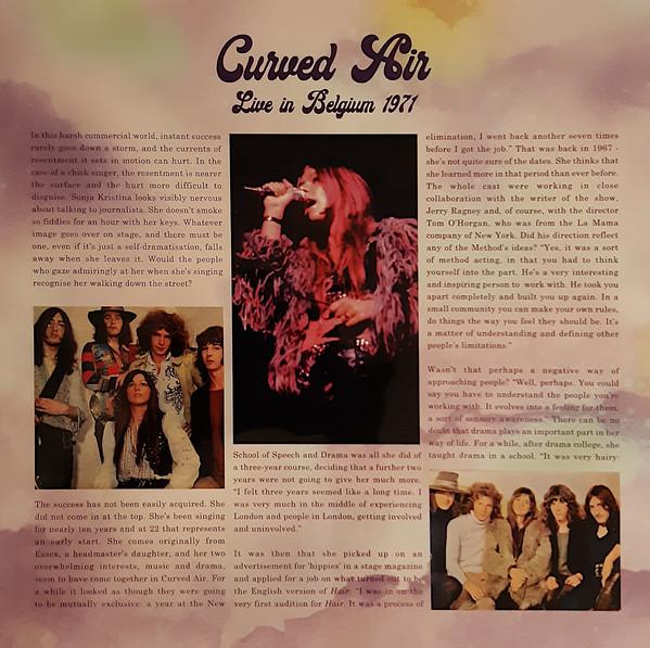 Curved Air - Live In Belgium 1971 - Lp