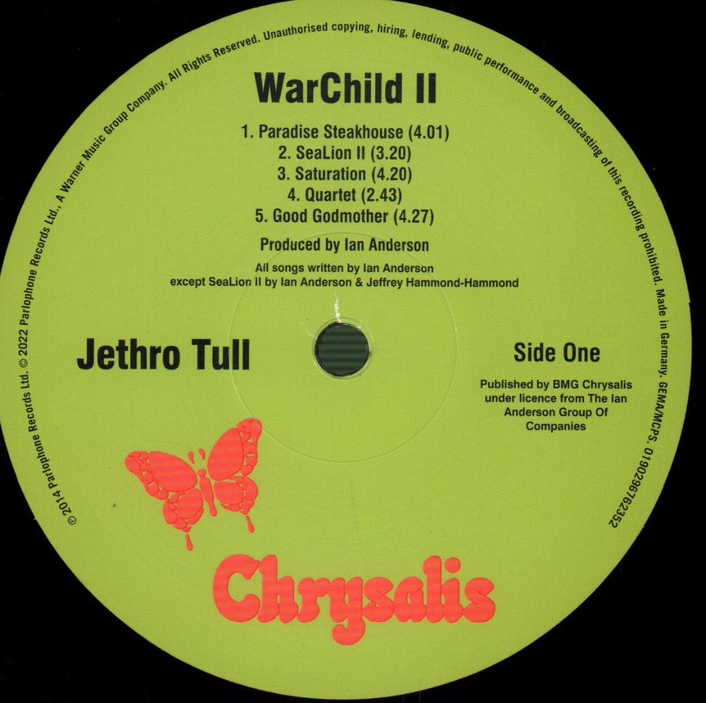 Jethro Tull - WarChild II (Steven Wilson Remix) - Lp