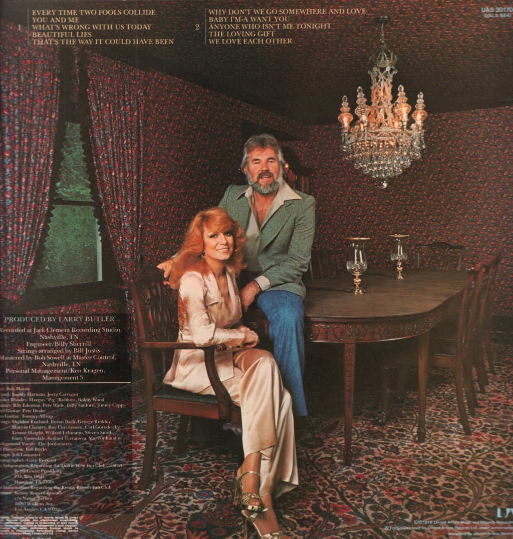 Kenny Rogers And Dottie West - Every Time Two Fools Collide - Lp