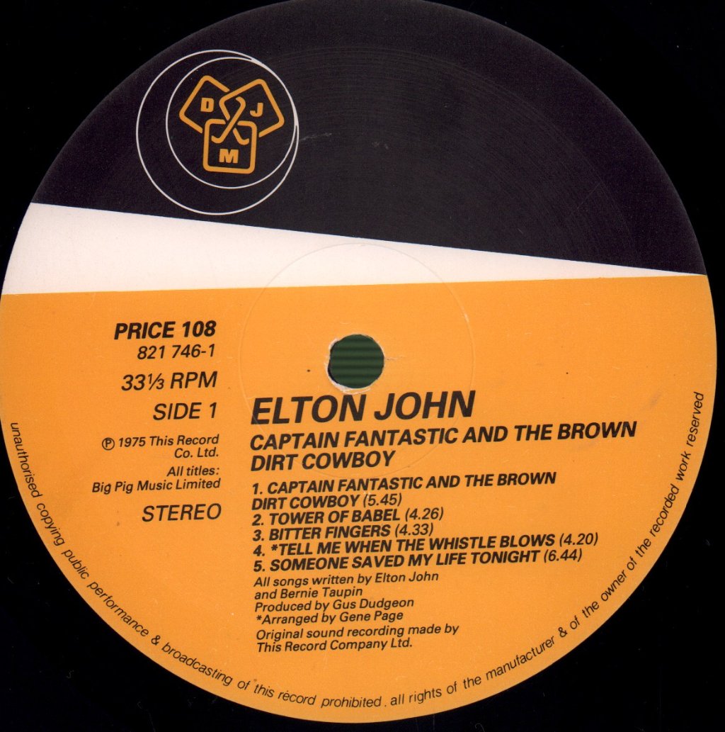 Elton John - Captain Fantastic - Lp