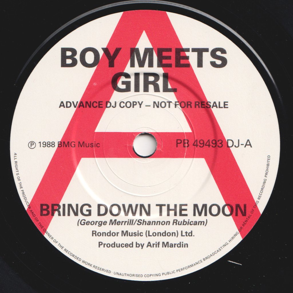 Boy Meets Girl (Pop) - Bring Down The Moon - 7 Inch