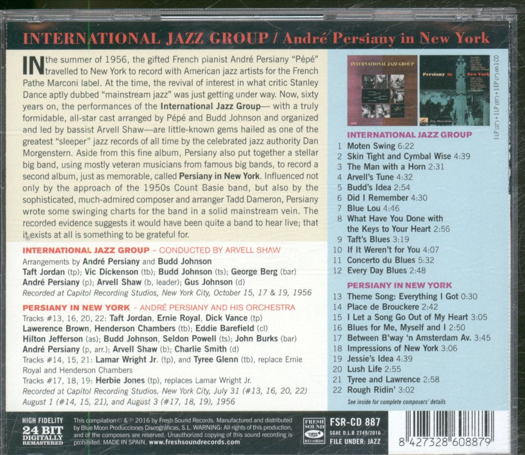 International Jazz Group - Andre Persiany In New York - Cd
