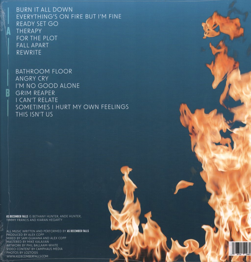 As December Falls - Everything's On Fire But I'm Fine - Lp