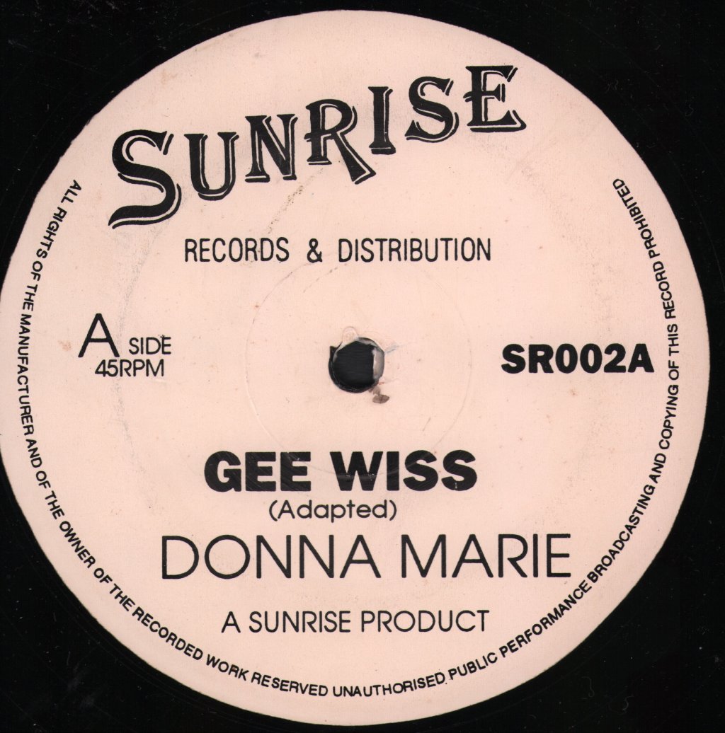 Donna Marie - Gee Wiss - 12 Inch