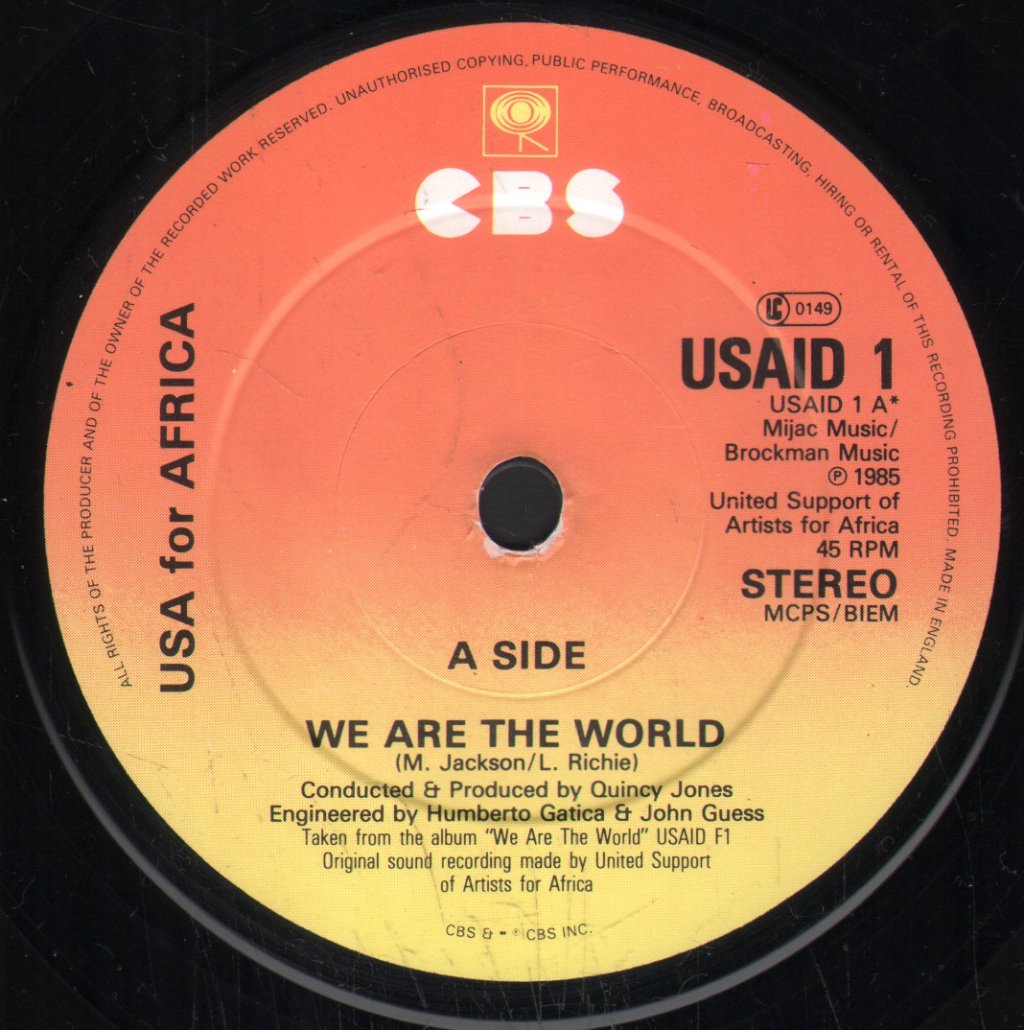 Usa For Africa - We Are The World - 7 Inch