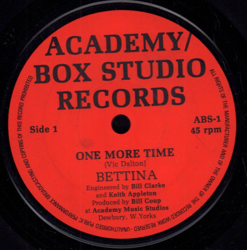 Bettina - One More Time - 7 Inch