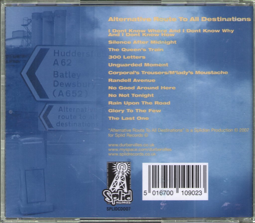 Durbervilles - Alternative Route To All Destinations - Cd