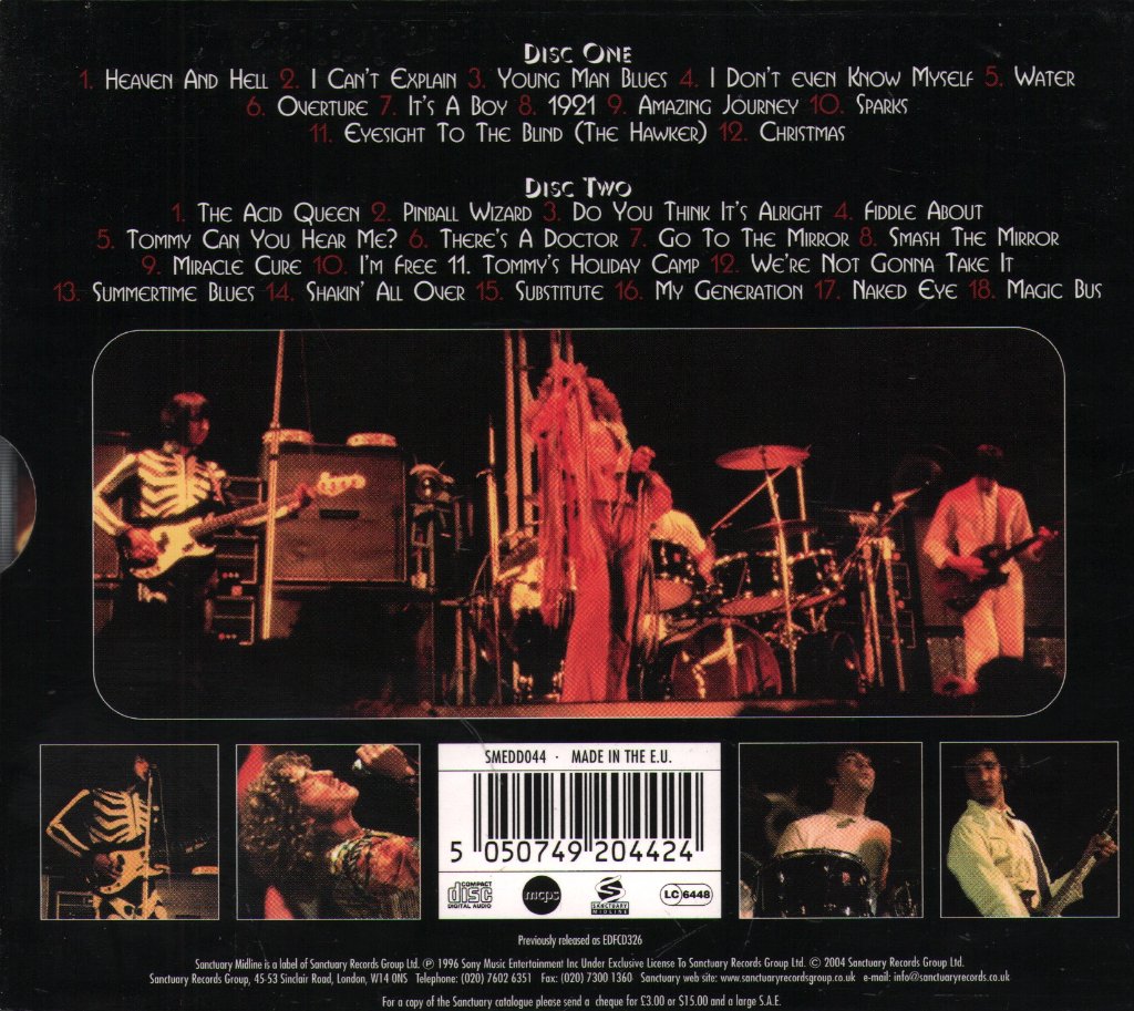 Who - Live At The Isle Of Wight Festival 1970 - Cd Set