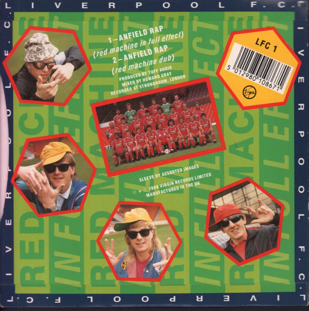 Liverpool Fc With Run Dmc - Anfield Rap - 7 Inch