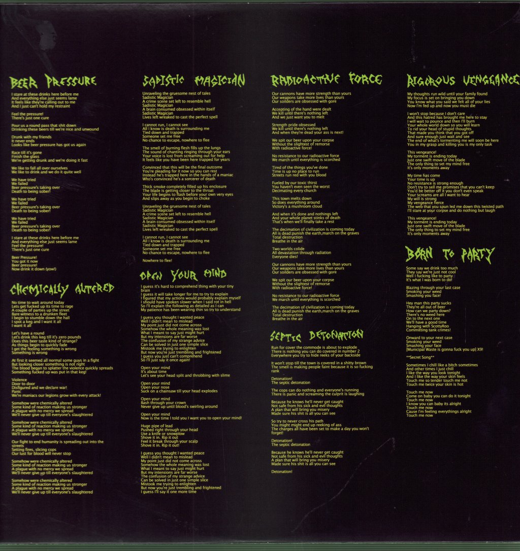 Municipal Waste - Art Of Partying - Lp