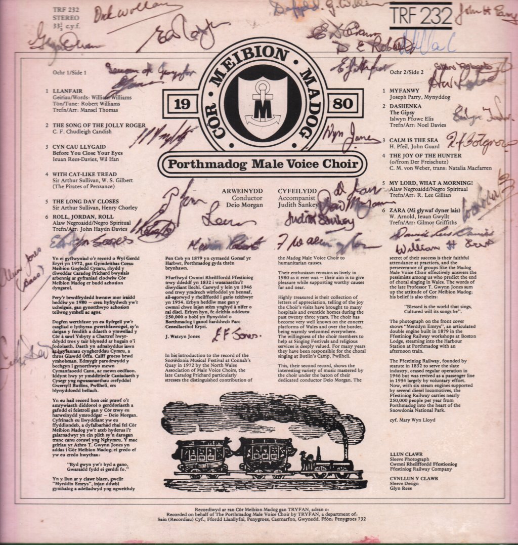 Porthmadog Male Voice Choir - Cor Meibion Madog - Lp