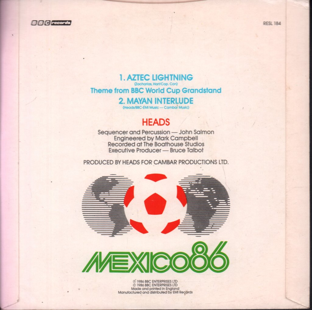 Heads (Football) - Aztec Lightning - 7 Inch