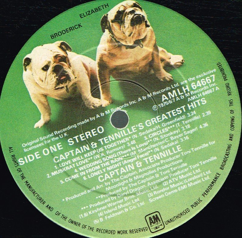 Captain And Tennille - Greatest Hits - Lp