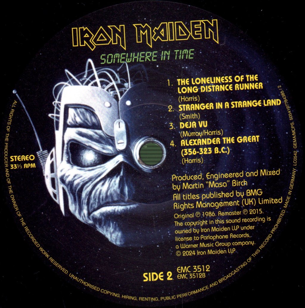 Iron Maiden - Somewhere in Time - Lp