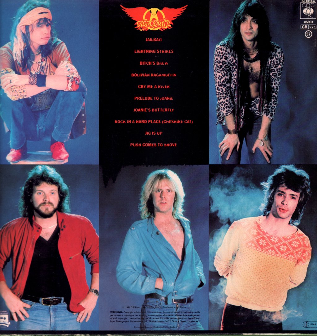 Aerosmith - Rock In A Hard Place - Lp