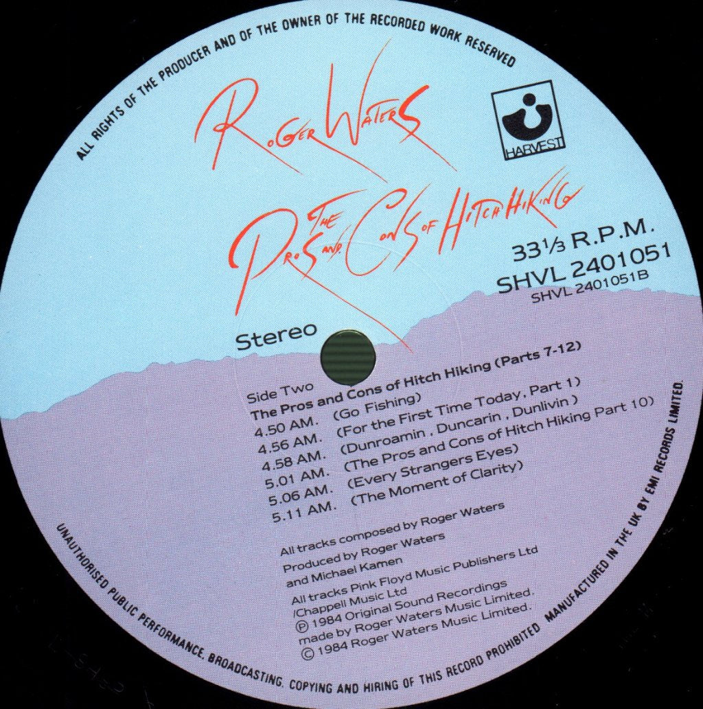 Roger Waters - Pros And Cons Of Hitch Hiking - Lp