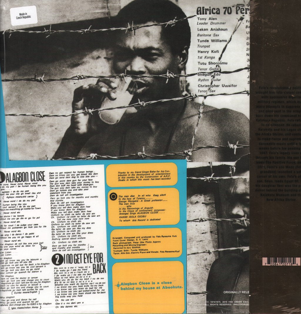 Fela Kuti - Alagbon Close (50th Anniversary) - Lp